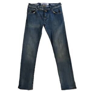 Jacob Cohen Medium Wash Fade Slim Fit Style 622 Jeans Sz 33